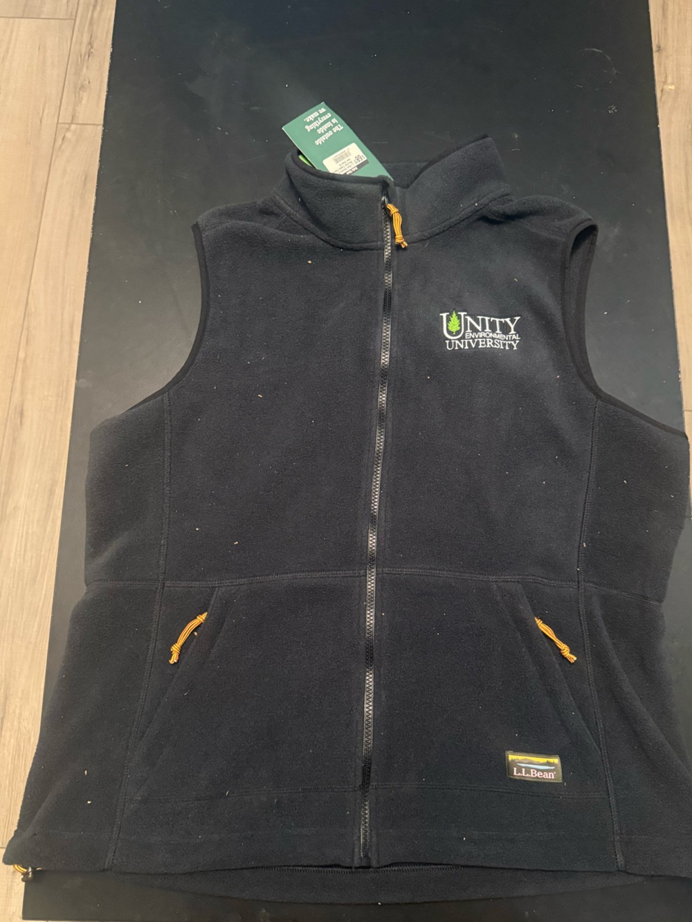 L.L. Bean Women's Black Fleece Vest BNWT Unity University